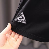 Load image into Gallery viewer, 2 Pieces Set Baby Kid Boys Cartoon Print Shirts And Rompers Wholesale 23032804
