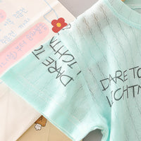 Load image into Gallery viewer, 2 Pieces Set Baby Kid Boys Letters T-Shirts And Print Bow Shorts Wholesale 23032806
