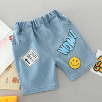 Load image into Gallery viewer, 2 Pieces Set Baby Kid Boys Letters T-Shirts And Print Bow Shorts Wholesale 23032806
