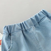 Load image into Gallery viewer, 2 Pieces Set Baby Kid Boys Letters T-Shirts And Print Bow Shorts Wholesale 23032806
