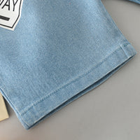 Load image into Gallery viewer, 2 Pieces Set Baby Kid Boys Letters T-Shirts And Print Bow Shorts Wholesale 23032806
