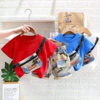 Load image into Gallery viewer, 2 Pieces Set Baby Kid Boys Camo T-Shirts And Shorts Wholesale 23032807
