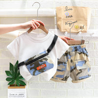 Load image into Gallery viewer, 2 Pieces Set Baby Kid Boys Camo T-Shirts And Shorts Wholesale 23032807
