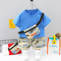 Load image into Gallery viewer, 2 Pieces Set Baby Kid Boys Camo T-Shirts And Shorts Wholesale 23032807
