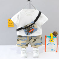 Load image into Gallery viewer, 2 Pieces Set Baby Kid Boys Camo T-Shirts And Shorts Wholesale 23032807
