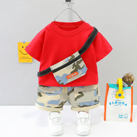 Load image into Gallery viewer, 2 Pieces Set Baby Kid Boys Camo T-Shirts And Shorts Wholesale 23032807
