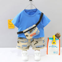 Load image into Gallery viewer, 2 Pieces Set Baby Kid Boys Camo T-Shirts And Shorts Wholesale 23032807
