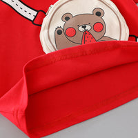 Load image into Gallery viewer, 2 Pieces Set Baby Kid Unisex Cartoon Tops And Solid Color Shorts Wholesale 23032812
