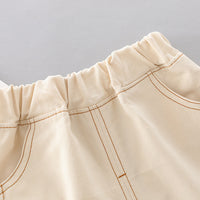 Load image into Gallery viewer, 2 Pieces Set Baby Kid Unisex Cartoon Tops And Solid Color Shorts Wholesale 23032812
