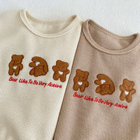 Load image into Gallery viewer, 2 Pieces Set Baby Unisex Letters Cartoon T-Shirts And Solid Color Shorts Wholesale 230328125
