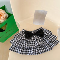 Load image into Gallery viewer, Baby Girls Checked Bow Shorts Wholesale 230328149
