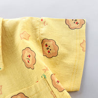 Load image into Gallery viewer, 2 Pieces Set Baby Kid Boys Cartoon Print Shirts And Solid Color Shorts Wholesale 23032815
