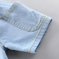 Load image into Gallery viewer, 2 Pieces Set Baby Kid Boys Cartoon Print Shirts And Solid Color Shorts Wholesale 23032815
