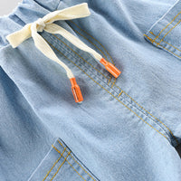 Load image into Gallery viewer, 2 Pieces Set Baby Kid Boys Cartoon Print Shirts And Solid Color Shorts Wholesale 23032815
