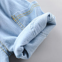 Load image into Gallery viewer, 2 Pieces Set Baby Kid Boys Cartoon Print Shirts And Solid Color Shorts Wholesale 23032815
