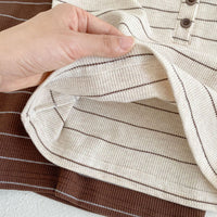 Load image into Gallery viewer, 2 Pieces Set Baby Unisex Striped Polo Shirts And Shorts Wholesale 230328150
