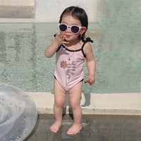 Load image into Gallery viewer, Baby Kid Girls Flower Print Rompers Swimwears Wholesale 230328156

