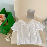 Load image into Gallery viewer, Baby Girls Solid Color Tops And Checked Bow Skirts Wholesale 230328170
