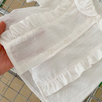 Load image into Gallery viewer, Baby Girls Solid Color Tops And Checked Bow Skirts Wholesale 230328170
