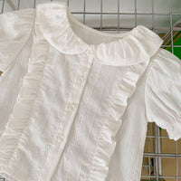 Load image into Gallery viewer, Baby Girls Solid Color Tops And Checked Bow Skirts Wholesale 230328170
