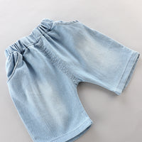 Load image into Gallery viewer, 2 Pieces Set Baby Kid Boys Cartoon Print T-Shirts And Solid Color Shorts Wholesale 23032818
