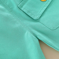 Load image into Gallery viewer, 2 Pieces Set Baby Kid Boys Cartoon Print Polo Shirts And Solid Color Shorts Wholesale 23032819
