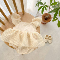 Load image into Gallery viewer, Baby Girls Solid Color Rompers Wholesale 230328194
