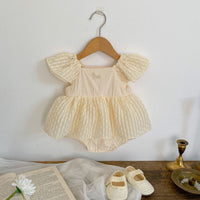 Load image into Gallery viewer, Baby Girls Solid Color Rompers Wholesale 230328194
