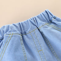 Load image into Gallery viewer, 2 Pieces Set Baby Kid Boys Cartoon Print Tops And Solid Color Shorts Wholesale 23032821
