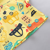 Load image into Gallery viewer, 2 Pieces Set Baby Kid Boys Car Print Polo Shirts And Embroidered Shorts Wholesale 23032823
