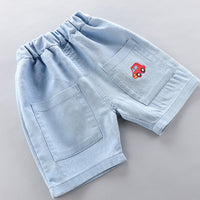 Load image into Gallery viewer, 2 Pieces Set Baby Kid Boys Car Print Polo Shirts And Embroidered Shorts Wholesale 23032823
