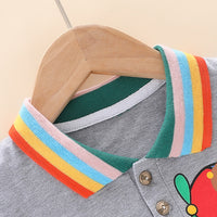 Load image into Gallery viewer, 2 Pieces Set Baby Kid Boys Letters Cartoon Print T-Shirts And Solid Color Shorts Wholesale 23032827
