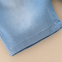 Load image into Gallery viewer, 2 Pieces Set Baby Kid Boys Letters Cartoon Print T-Shirts And Solid Color Shorts Wholesale 23032827
