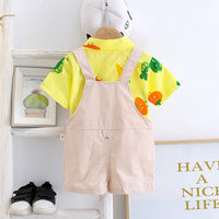 Load image into Gallery viewer, 2 Pieces Set Baby Kid Unisex Print Shirts And Cartoon Rompers Wholesale 230328273
