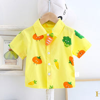 Load image into Gallery viewer, 2 Pieces Set Baby Kid Unisex Print Shirts And Cartoon Rompers Wholesale 230328273
