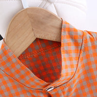 Load image into Gallery viewer, 2 Pieces Set Baby Kid Boys Checked Shirts And Solid Color Rompers Wholesale 230328309
