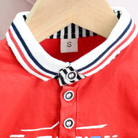 Load image into Gallery viewer, 2 Pieces Set Baby Kid Girls Letters Cartoon Print Polo Shirts And Solid Color Shorts Wholesale 230328317
