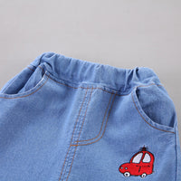 Load image into Gallery viewer, 2 Pieces Set Baby Kid Boys Dinosaur Print Polo Shirts And Car Shorts Wholesale 230328322
