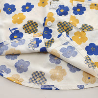 Load image into Gallery viewer, 2 Pieces Set Baby Kid Boys Flower Print Shirts And Solid Color Shorts Wholesale 230328346
