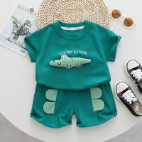 Load image into Gallery viewer, 2 Pieces Set Baby Kid Boys Animals Cartoon T-Shirts And Shorts Wholesale 230328348
