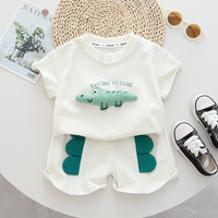 Load image into Gallery viewer, 2 Pieces Set Baby Kid Boys Animals Cartoon T-Shirts And Shorts Wholesale 230328348
