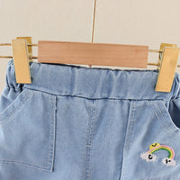 Load image into Gallery viewer, 2 Pieces Set Baby Kid Boys Rainbow Cartoon Print T-Shirts And Shorts Wholesale 230328351
