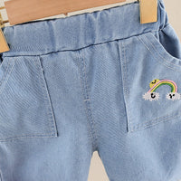 Load image into Gallery viewer, 2 Pieces Set Baby Kid Boys Rainbow Cartoon Print T-Shirts And Shorts Wholesale 230328351
