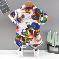 Load image into Gallery viewer, 2 Pieces Set Baby Kid Boys Print Shirts And Shorts Wholesale 230328356
