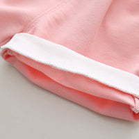 Load image into Gallery viewer, 2 Pieces Set Baby Kid Girls Color-blocking Flower Print T-Shirts And Shorts Wholesale 230328390
