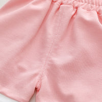 Load image into Gallery viewer, 2 Pieces Set Baby Kid Girls Color-blocking Flower Print T-Shirts And Shorts Wholesale 230328390
