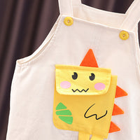 Load image into Gallery viewer, 2 Pieces Set Baby Kid Unisex Striped Cartoon Print T-Shirts And Jumpsuits Wholesale 230328392
