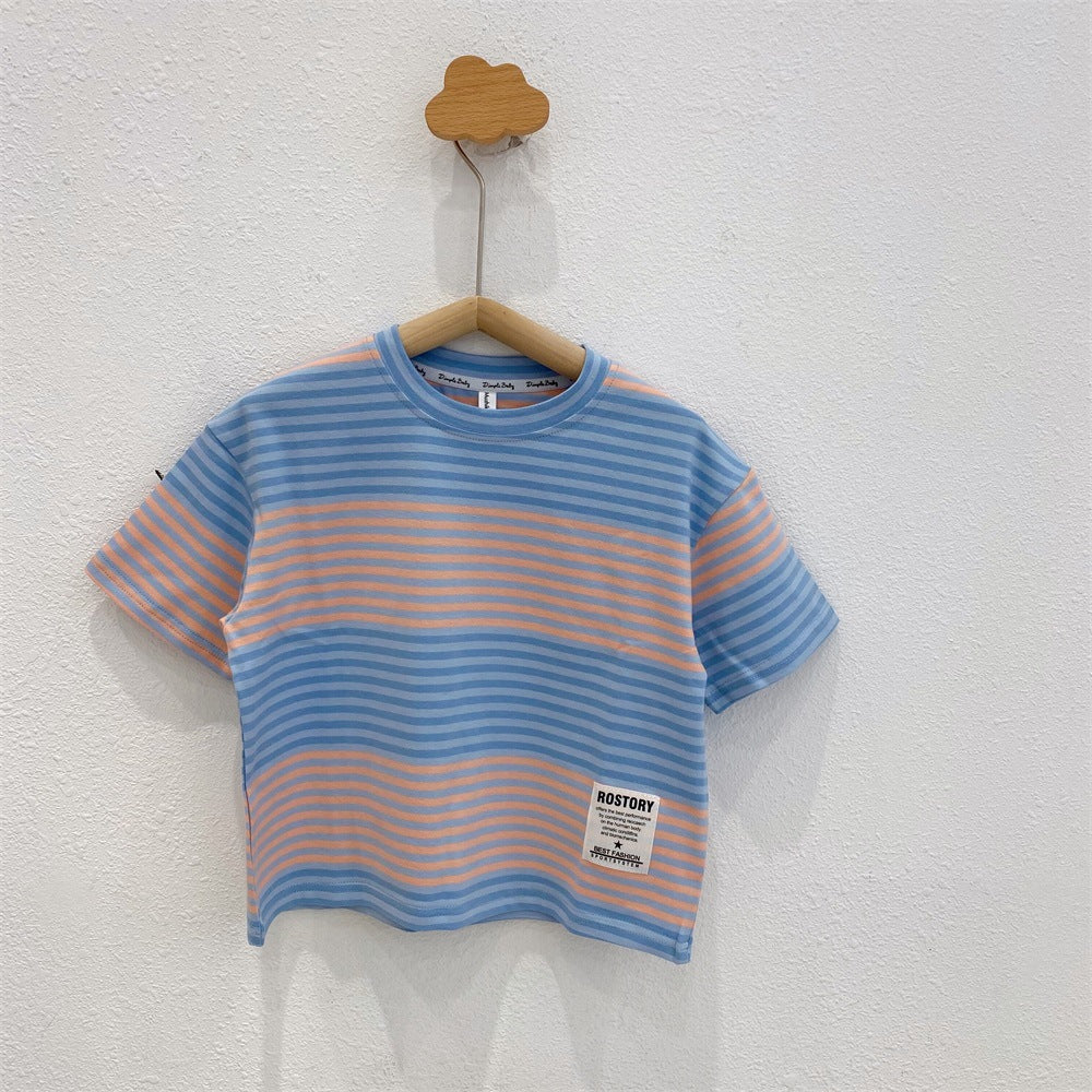 Kid Boys Striped T-Shirts Wholesale 23032840