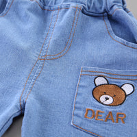 Load image into Gallery viewer, 2 Pieces Set Baby Kid Boys Letters Cartoon Print Polo Shirts And Embroidered Shorts Wholesale 230328404
