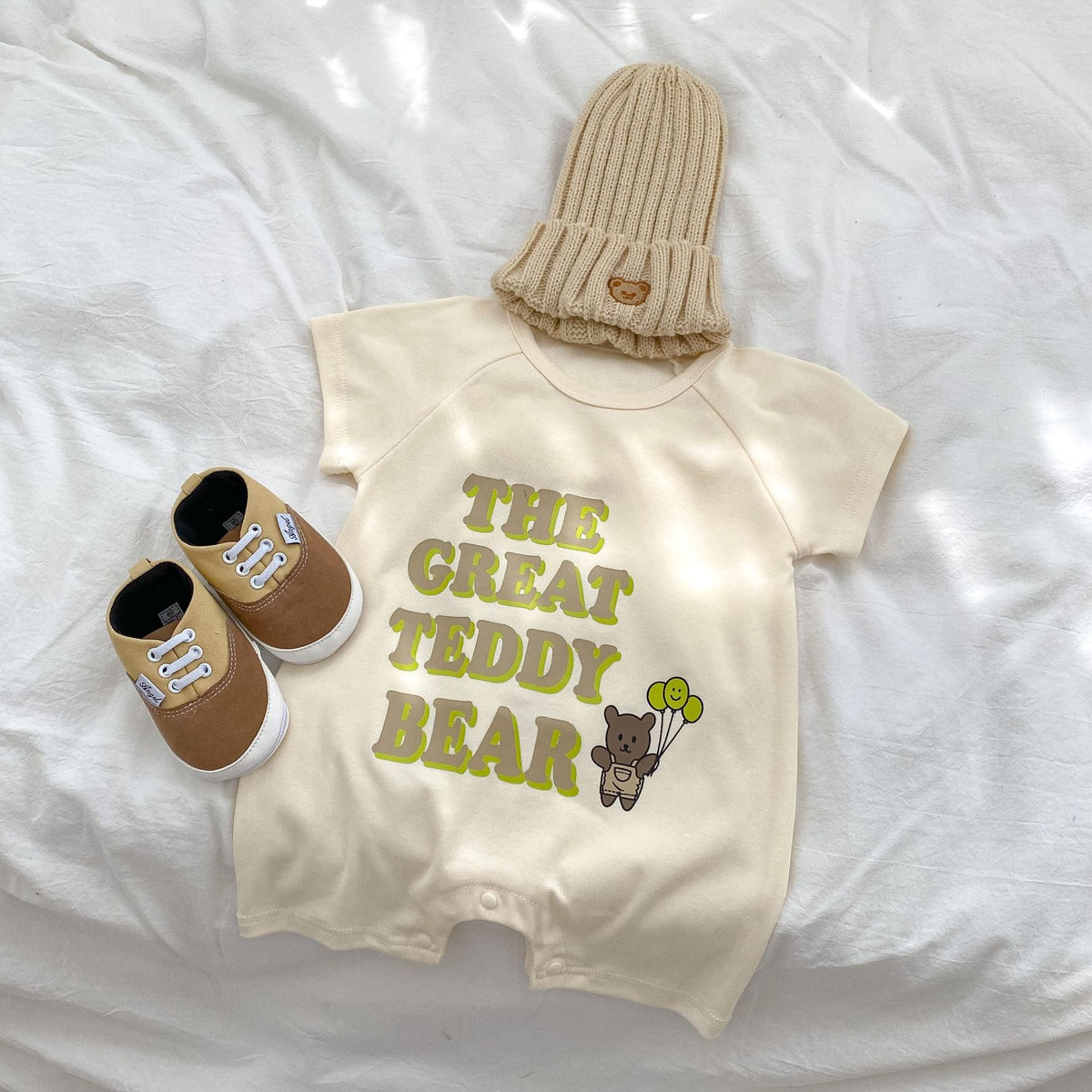 Baby Unisex Letters Cartoon Print Rompers Wholesale 230328409